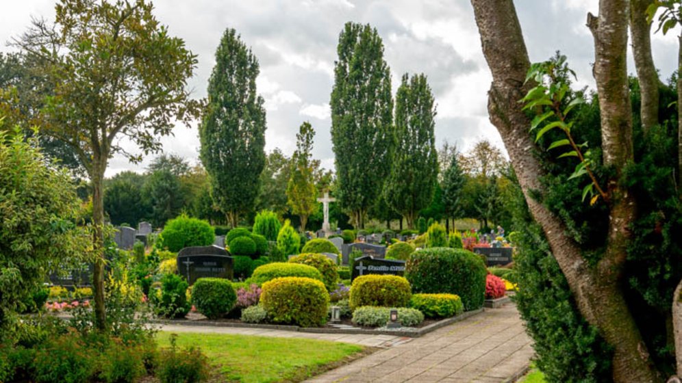 Blick von der Friedhofskapelle aus