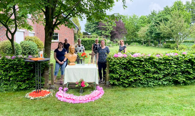 Altar von der Kolpingsfamilie bei Familie Hanekmkamp